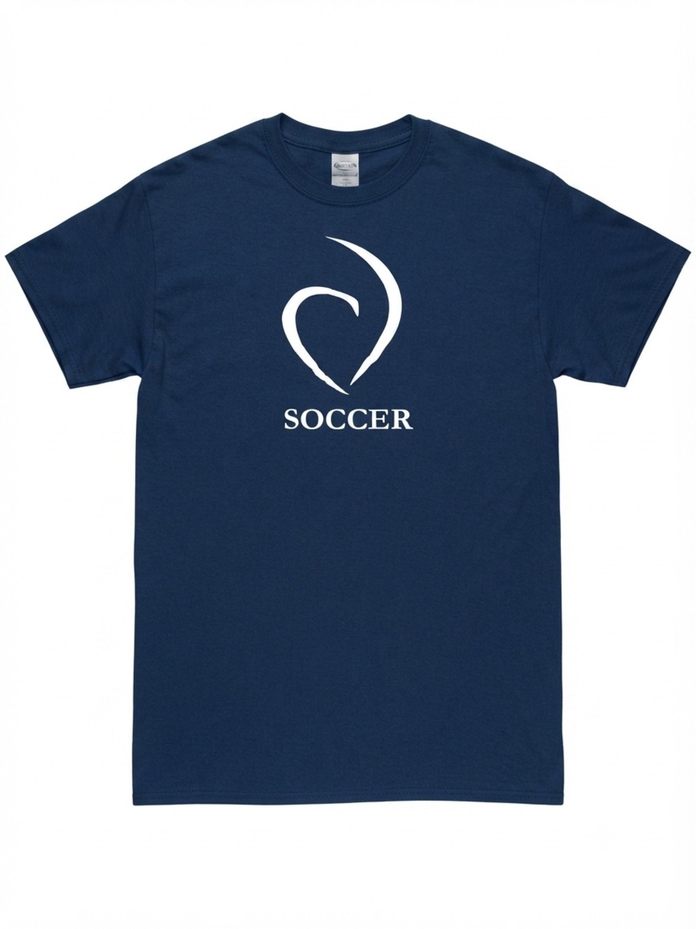 Gildan Navy Short Sleeve Soccer Logo Tee